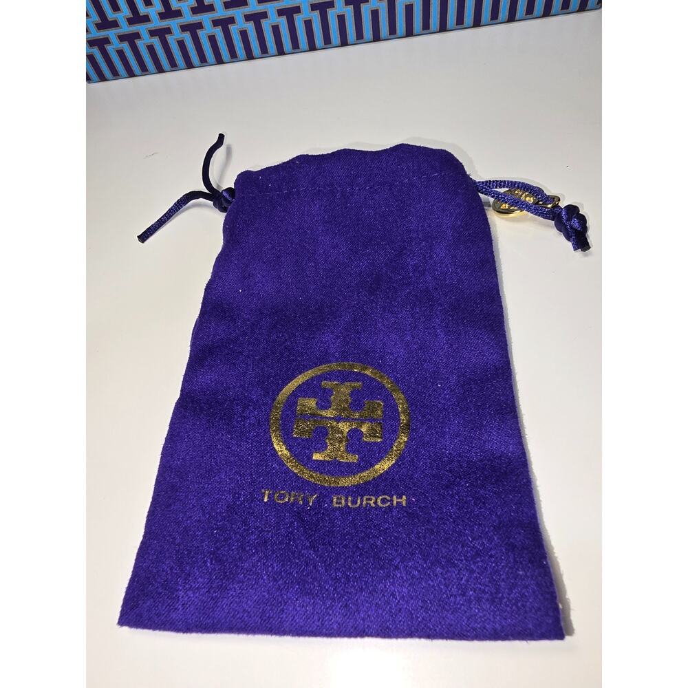 Tory Burch Evie Long Single Glass Pearl Necklace w/Jewelry Pouch NWT - Picture 6 of 6